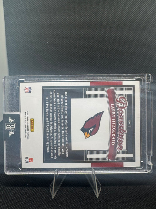 Larry Fitzgerald 2025 Panini Donruss Downtown Horizontal #5 card - Cardinals Legend