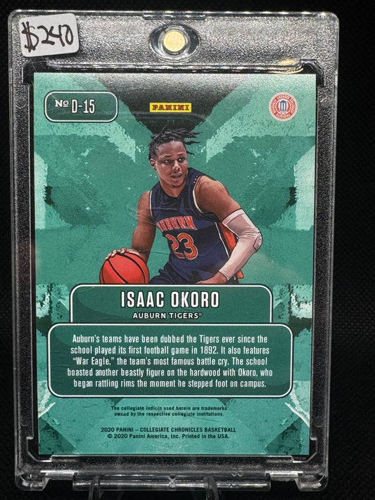 Isaac Okoro #D-15 2020 Panini Prizm Draft Picks Rookie Downtown Raw