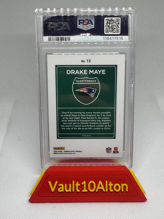 Drake Maye 2024 Donruss #13 Downtown /(SSP) PSA 9 Mint