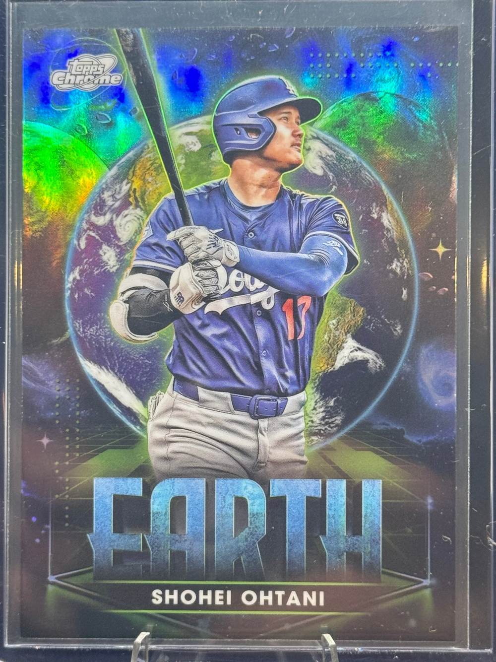 Shohei Ohtani 2025 Topps Cosmic Chrome Planetary Pursuit PPE-2 insert card - Dodgers