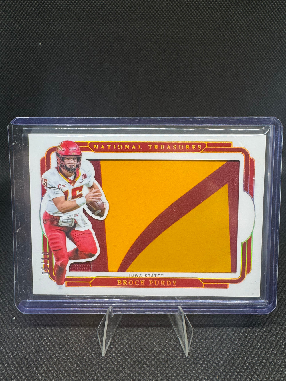 Brock Purdy 2025 Panini National Treasures Silhouettes Jumbo Patch /10 card - 49ers QB