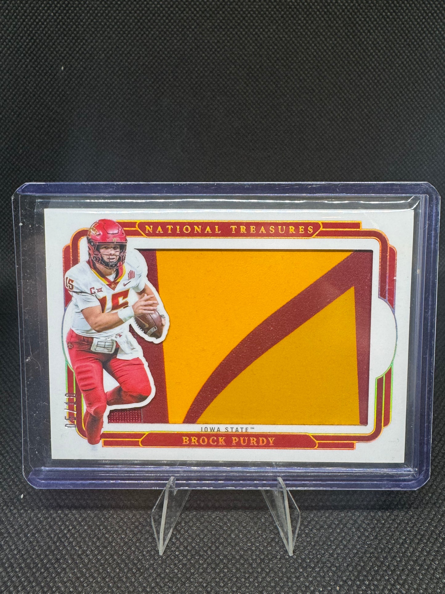 Brock Purdy 2025 Panini National Treasures Silhouettes Jumbo Patch /10 card - 49ers QB