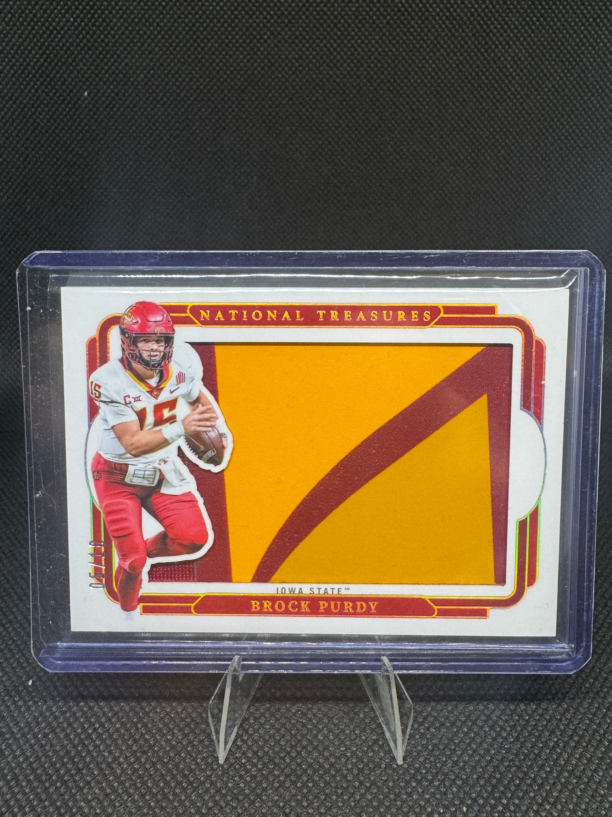 Brock Purdy 2025 Panini National Treasures Silhouettes Jumbo Patch /10 card - 49ers QB
