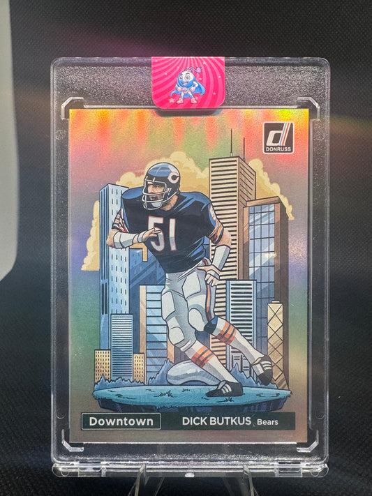 Dick Butkus 2024 Panini Donruss Downtown #9 card - Chicago Bears Legend
