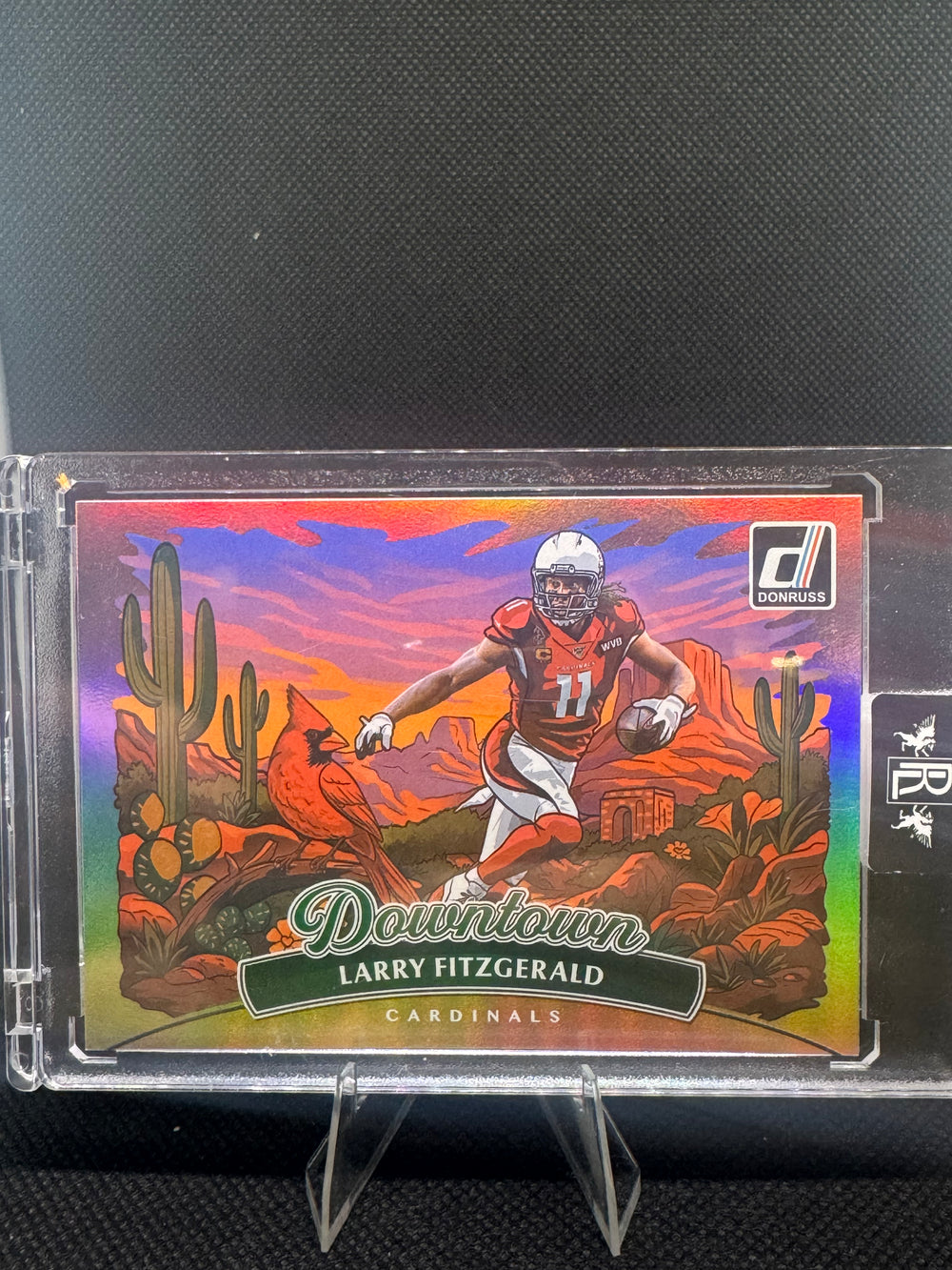 Larry Fitzgerald 2025 Panini Donruss Downtown Horizontal #5 card - Cardinals Legend