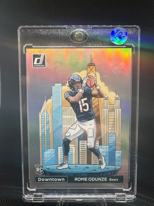 Rome Odunze 2024 Panini Donruss Downtown #15 rookie card - Chicago Bears WR