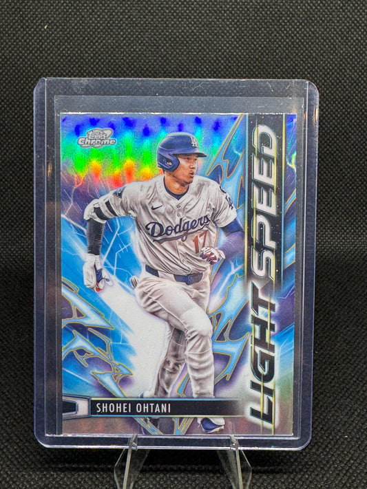 Shohei Ohtani 2025 Topps Cosmic Chrome Light Speed insert card LS-15 - Dodgers