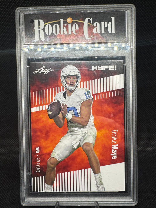 Drake Maye Leaf HYPE! #114A Rookie North Carolina Football Card - Raw