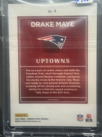 Drake Maye #4 2024 Panini Donruss Optic Uptowns
