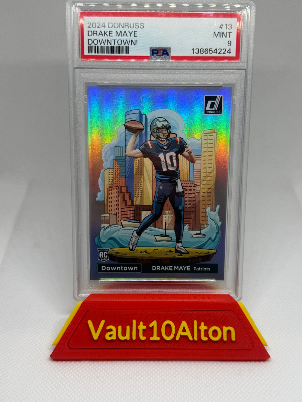 Drake Maye 2024 Donruss #13 Downtown /(SSP) PSA 9 Mint